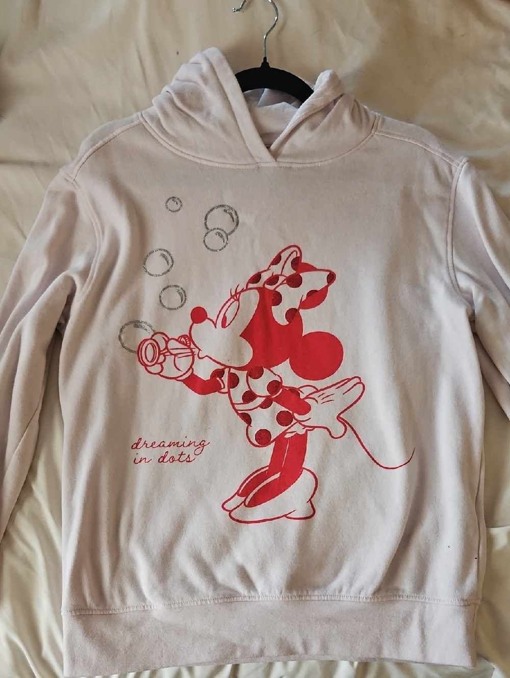 Disney Pink & Red Minnie Mouse Hoodie